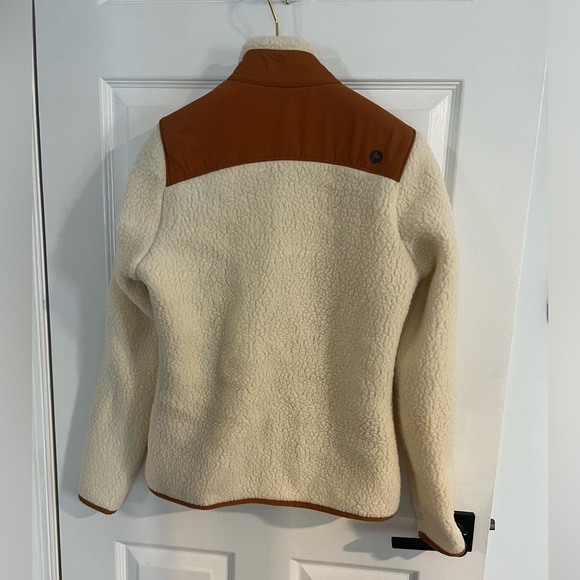 Marmot Wiley Sherpa Jacket size S Full Zip color Cream Terra excellent condition - Picture 12 of 13